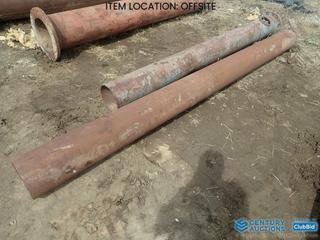 Selling Off-Site - (1) 143 In. x 10 3/4 In. Diameter, 3/8 In. Thick Pipe, (1) 113 In. x 11 In. Diameter, 3/8 In. Thick Pipe **Located Offsite at 21220-107 Avenue NW, Edmonton, For More Information Contact Richard at 780-222-8309**