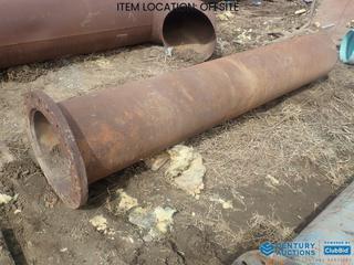 Selling Off-Site - (1) 120 In. x 20 In. Diameter, 27 1/2 In. Flange Width, 1/2 In. Thick Pipe **Located Offsite at 21220-107 Avenue NW, Edmonton, For More Information Contact Richard at 780-222-8309**