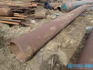 Selling Off-Site - (1) 24 Ft. x 20 In. Diameter, 2/8 In. Thick Pipe **Located Offsite at 21220-107 Avenue NW, Edmonton, For More Information Contact Richard at 780-222-8309**