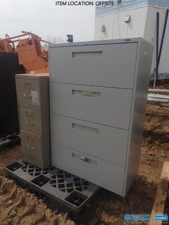 Selling Off-Site - (1) 3 Drawer Filing Cabinet, 15 In. x 28 In. x 42 In., (1) 4 Drawer Filing Cabinet, 36 In. x 18 In. x 54 In. **Located Offsite at 21220-107 Avenue NW, Edmonton, For More Information Contact Richard at 780-222-8309**