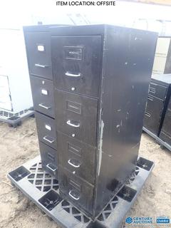 Selling Off-Site - (1) 4 Drawer Filing Cabinet, 15 In. x 28 In. x 51 In., (1) 4 Drawer Filing Cabinet, 15 In. x 18 In. x 52 In. **Located Offsite at 21220-107 Avenue NW, Edmonton, For More Information Contact Richard at 780-222-8309**