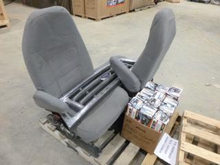 (2) Bucket Seats and Ford Grill 2000-2008 Ford E 150/350 Ford Van, (12) Bug Screens For 2008-2010 Ford Super Duty (W-4-3)