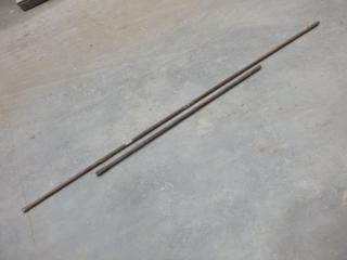 (1) 4 Ft. 6 In. Long Shank Chisel Drill bit, (1) 8 Ft. 6 In. Long Shank Chisel Drill Bit (C Wall)