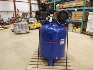 Blue Viper 10V7015 Premium Compressor, 120 Gallon Tank, 10 HP Copper Motor, Cast Iron Tank, 180 PSI * Note: Tires are Flat*