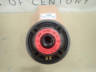 (2) Unused 12 In. High Quality Speakers, Model GW-12PC-50-4 , 50 Oz, 4 Ohms (A-2)