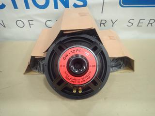 (4) Unused 12 In. High Quality Speakers, Model GW-12PC-50-4, 50 Oz, 4 Ohms  (N-1-1)