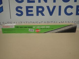 Unused Solid Fire 12D Triple Row, 32 In. Curved Light Bar, DC 10V-30V Operating Voltage Range, 32LED3R (A-2)