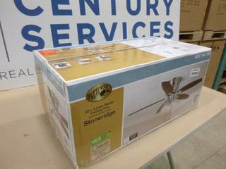 Unused Hampton Bay 52 In. Large Room Ceiling Fan,  Stoneridge (N-1-1)