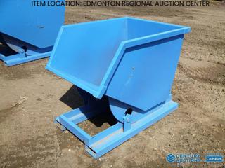 Unused Standard Duty Steel Dumping Hopper, 1/2 Cubic Yard