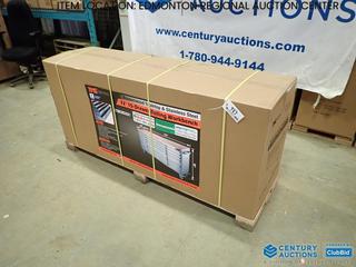 Unused TMG-WB7215S, TMG Industrial 72 In. 15 Drawer Rolling Workbench, Rubberwood Tabletop and Stainless Steel