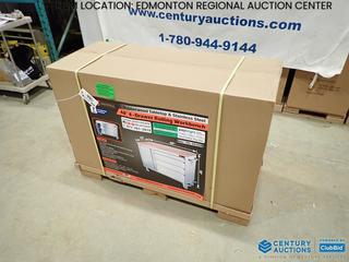 Unused TMG-WB4804S, TMG Industrial 48 In. 4 Drawer Rolling Workbench, Rubberwood Tabletop and Stainless Steel