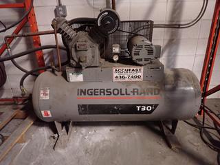 **Located Offsite @ Scott Can- 9523 49 Ave NW, Edmonton** Ingersoll Rand Model T30 5hp 230/460V 3-Phase Air Compressor. SN 30T862051 *Note: No Equipment On-Site, Buyer Responsible For Loadout, For More Information Contact Chris @ 587-340-9961*