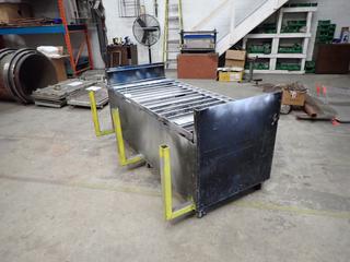 **Located Offsite @ Scott Can- 9523 49 Ave NW, Edmonton** 72in X 32in X 24in Portable Scrap Bin w/ Side Racks And Tray Cover *Note: No Equipment On-Site, Buyer Responsible For Loadout, For More Information Contact Chris @ 587-340-9961*