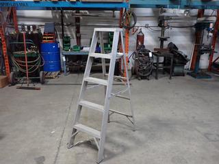 **Located Offsite @ Scott Can- 9523 49 Ave NW, Edmonton** 5ft Aluminum Step Ladder *Note: No Equipment On-Site, Buyer Responsible For Loadout, For More Information Contact Chris @ 587-340-9961*