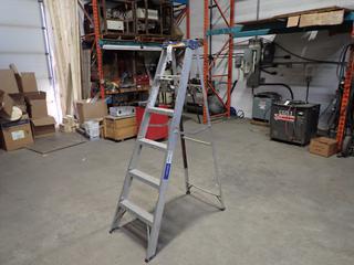 **Located Offsite @ Scott Can- 9523 49 Ave NW, Edmonton** Gryphon Model LP-50697G 6ft Aluminum Step Ladder *Note: No Equipment On-Site, Buyer Responsible For Loadout, For More Information Contact Chris @ 587-340-9961*