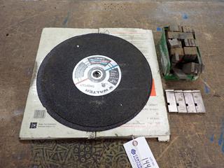 **Located Offsite @ Scott Can- 9523 49 Ave NW, Edmonton** Qty Of Assorted Universal Die Heads C/w Ridgid 14in Carbide-Tipped Saw Blade And Walter 14in Chop Saw Blade *Note: No Equipment On-Site, Buyer Responsible For Loadout, For More Information Contact Chris @ 587-340-9961*