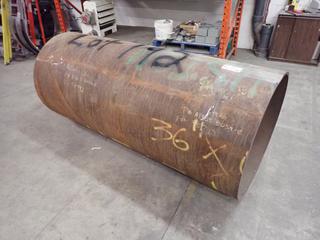 **Located Offsite @ Scott Can- 9523 49 Ave NW, Edmonton** 81 1/2in X 36in X 36in Steel Pipe w/ 1/2in Thickness *Note: No Equipment On-Site, Buyer Responsible For Loadout, For More Information Contact Chris @ 587-340-9961*