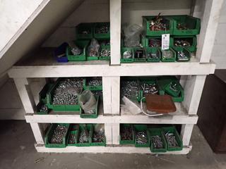 **Located Offsite @ Scott Can- 9523 49 Ave NW, Edmonton** Qty Of Assorted Nuts, Bolts, Washers, Ball Valves, Nipples And Misc Supplies *Note: Shelf Not Included* *Note: No Equipment On-Site, Buyer Responsible For Loadout, For More Information Contact Chris @ 587-340-9961*