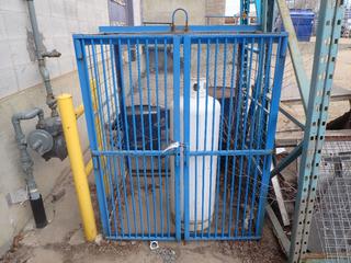 **Located Offsite @ Scott Can- 9523 49 Ave NW, Edmonton** 4ft X 41in X 5ft Bottle Storage Cage C/w Propane Tank *Note: No Equipment On-Site, Buyer Responsible For Loadout, For More Information Contact Chris @ 587-340-9961*