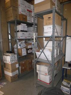 **Located Offsite @ Scott Can- 9523 49 Ave NW, Edmonton** (2) 48in X 24in X 84in 4-Tier Shelving Units *Note: Contents Not Included*  *Note: No Equipment On-Site, Buyer Responsible For Loadout, For More Information Contact Chris @ 587-340-9961*