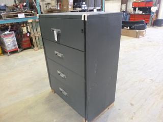 Gardex Fire Proof 4 Drawer Lateral Filing Cabinet (Z)
