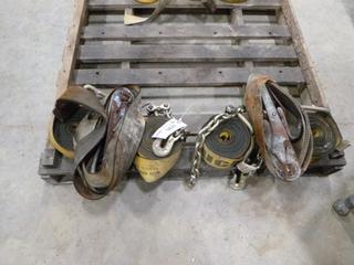 (6) 4 In. Trailer Straps, 5400 Lb Rating