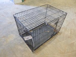 Dog Kennel, 36 In. x 22 In. x 24 In. (O-1-3)