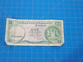 Royal Bank of Scotland 1 Pound Bill (Office)