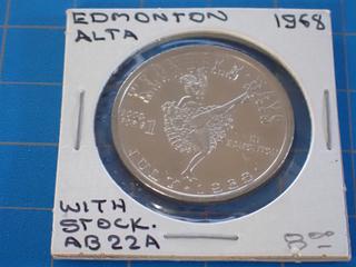 1968 Edmonton Klondike Dollar Token (Office)