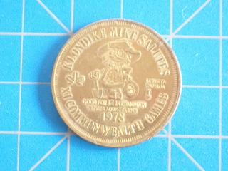 1978 Edmonton Klondike Dollar Token  w/ a Shovel Mint Marker (Gold Colour) (Office)