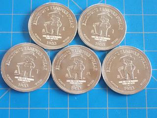(5) 1983 Klondike Dollar Tokens (Office)