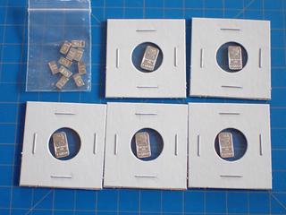 (5) 1 Gram Fine Silver .999. (10) 5 Grain .999 Fine Silver (Office)