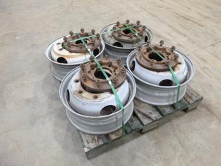 Ford F350 Conversion Hubs - Converts From 8 Bolt 170mm to 8 Bolt 275mm Pattern, 4 Hubs and 4-19.5 In. Rims 