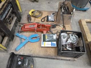 Floor Jack, Grease Guns, CB Radio, Pallet Puller and More (K-4-3)