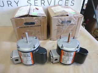(2) Baldor 67233 Electric Motors, 1/4 HP (C-1)