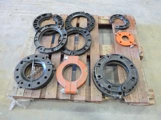 Qty of Victaulic 2 Pc Rings, 6 In. and 8 In. (OS)