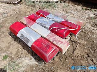 Selling Off-Site - (5) Emergency Light Bars *Note: Working Condition Unknown* **Located Offsite at 21220-107 Avenue NW, Edmonton, For More Information Contact Richard at 780-222-8309**