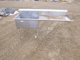 Metal Sink w/ Drain Board
