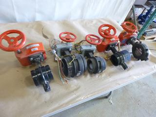 Qty of 3 In. and 4 In. Butterfly Valves w/ Actuators (V-1-3)