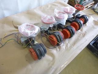 Qty of 3 In. and 4 In. Butterfly Valves w/ Actuators (V-1-3) 