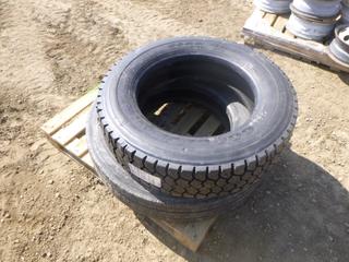 (1) Unused Goodyear G627 RSD MTS Tire, Size 255/70R22.5, (1) Continental HSL2 Tire, Size 11R22.5
