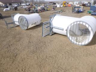 (2) Anti-Beaver Culverts w/ Galvanized Flip Grills