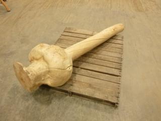 Knotted Pine, 66 In. Long, 18 In. Diameter Knot