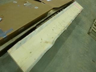 (3) Pine Live Edge Slabs Cut From the Same Log, 99 In. x 15 In. x 2 In.