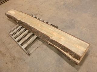 (2) Pine Live Edge Slabs Cut From the Same Log, 120 In. x 18 In. x 3 In.