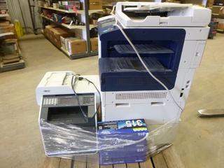 Xerox Copier / Printer, Brother MFC-9970CDW Copier / Printer, (2) Brother Toner Cartridges (S-2-5)