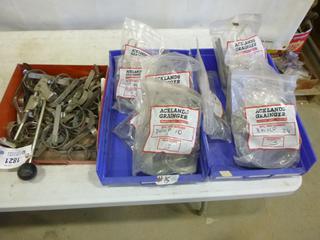 Qty of Hose Clamps, Multiple Sizes and Banding Tool (B1)