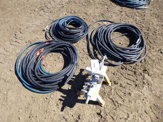 (2) 3/8 In. Air Breathing Hose, (1) 1/4 In. Air Breathing Hose  C/w Fill Station* Note: Length Unknown*