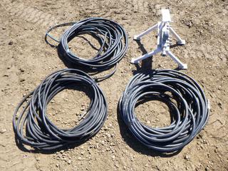 (1) 3/8 In. Air Breathing Hose, (2) 1/4 In. Air Breathing Hose  C/w Fill Station * Note: Length Unknown*