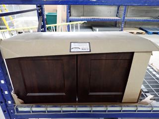 Shaker Over An Appliance Walnut Wall Cabinet, 30 In. x 15 In.